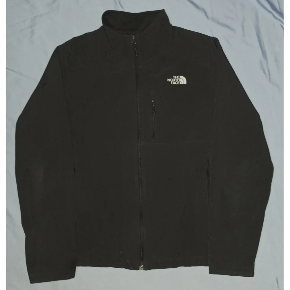 The North Face Jacket Mens Sz Large Black Apex Bionic 2 Full Zip Soft Shell Coat